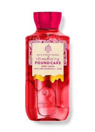 Гель для душу bath and body works strawberry pound cake