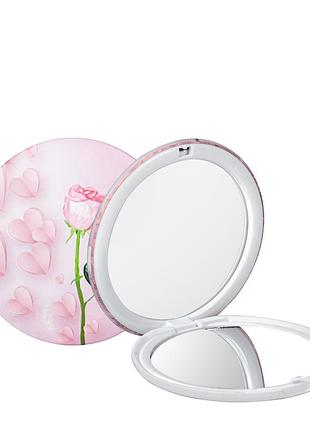 Зеркало косметическое карманное cosmetic mirror 8391