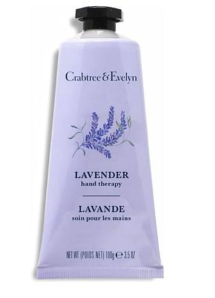 Crabtree & evelyn lavender hand therapy - крем для рук з лавандою 100 г, оригінал