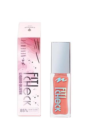 Румяна жидкие neverti fit check np307, 006 pink hope терракотовый daily skin care