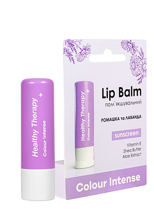 Бальзам для губ colour intense healthy therapy spf15, no 05 ромашка и лаванда daily skin care