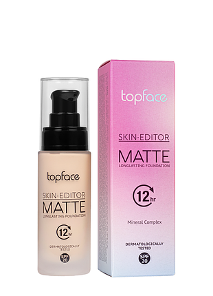 Тональная основа матирующая topface skin editor matte spf20 pt465 no 01 daily skin care