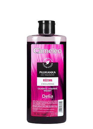 Відтіночний ополіскувач для волосся delia cosmetics cameleo рожевий 200 мл daily skin care