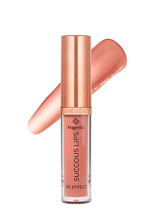 Помада для губ жидкая bogenia angelic 3d effect с витамином e bg711, 010 dreaming daily skin care
