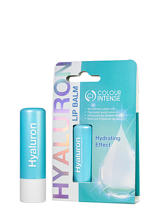 Увлажняющий бальзам для губ с гиалуроновой кислотой colour intense lip balm moisturizing hyaluronic acid daily skin care