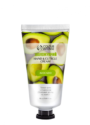 Крем для рук і нігтів colour intense hand & cuticle cream авокадо зволожуючий daily skin care