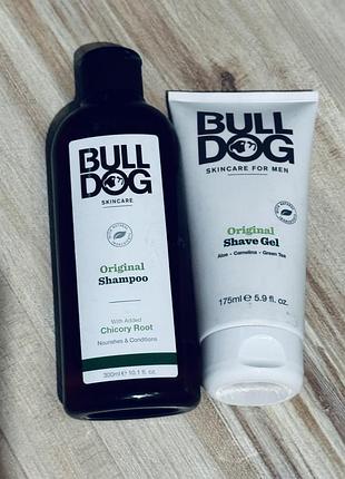 Новый мужской набор bulldog skincare: шампунь (300 мл) + гель для бритья (175 мл)