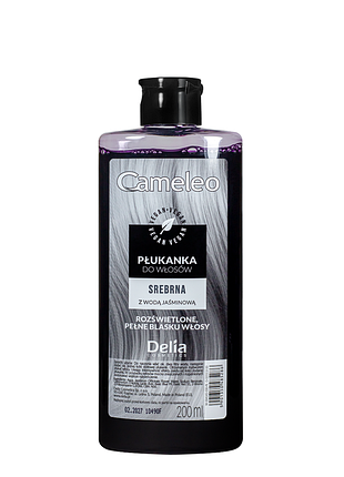 Відтіночний ополіскувач для волосся delia cosmetics cameleo сріблястий 200 мл daily skin care