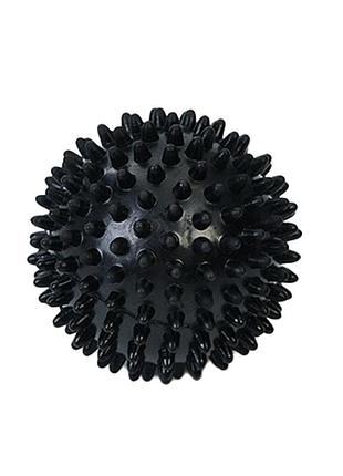 Мяч массажный ms 2096-1(black) размер 7,5 см, черный