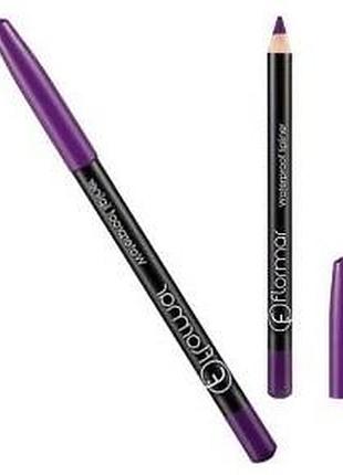 Карандаш для губ водостойкий flormar waterpoof lipliner no 218 темно-лиловый dark purple daily skin care