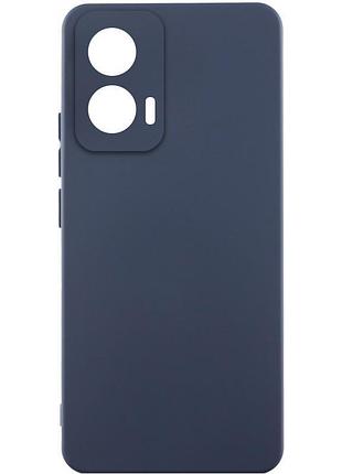 Чохол silicone cover lakshmi full camera (aaa) для motorola edge 50 fusion темно-синій / midnight blue