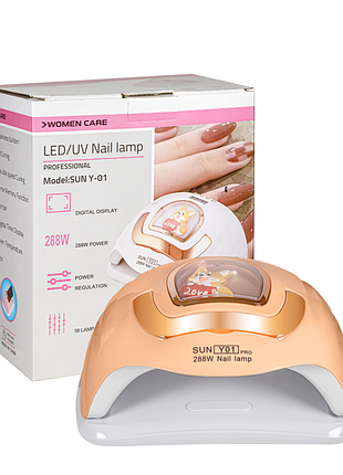 Лампа для гель-лака профессиональная sun y-01 pro uv+led 288 вт daily skin care