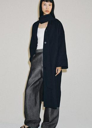 Тренч zara з льону xs, s