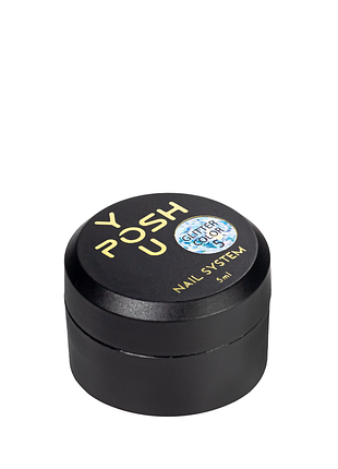 Гель-лак с глиттером для маникюра youposh glitter color профессиональный 5 мл, 05 голубой daily skin care