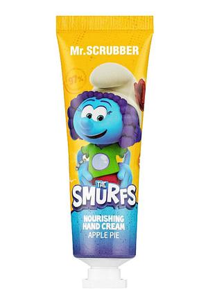 Дитячий крем для рук mr. scrubber the smurfs smurfberry з ароматом яблучного пирога, 30 мл daily skin care