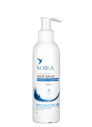 Бальзам для волос кондиционирующий soika hair balm "увлажнение и восстановление" daily skin care