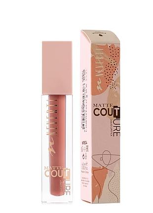 Помада для губ матовая neverti matte couture liquid (np804), 104 cinnamon cashmere карамельная daily skin care