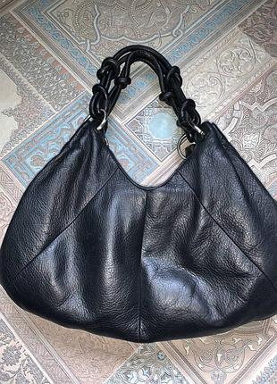 Черная кожаная сумка radley 3