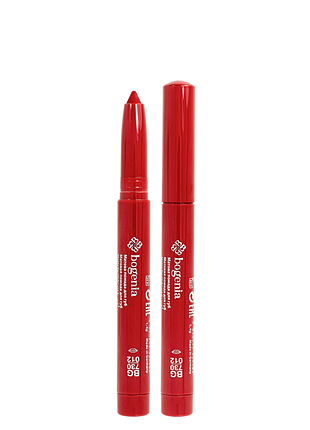 Помада-карандаш для губ водостойкая bogenia velvet waterproof matte bg730, 012 frisky red темная красная daily skin care