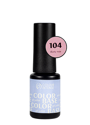 Камуфлююча база для нігтів рожева френч colour intense color base 6 мл № 104