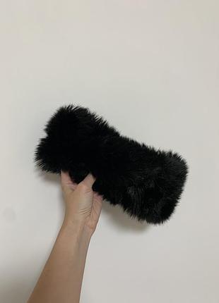 Пухнаста хутряна пов'язка accessorize