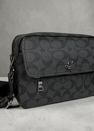 Мужская сумка барсетка стиль coach, сумка на плечо коач
