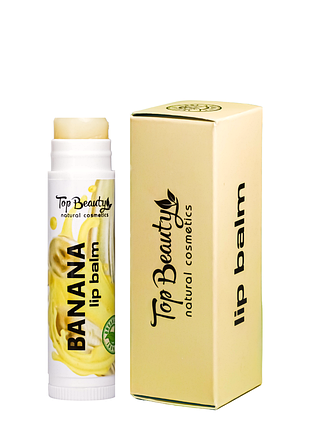Бальзам для губ top beauty lip balm с ароматом банана daily skin care