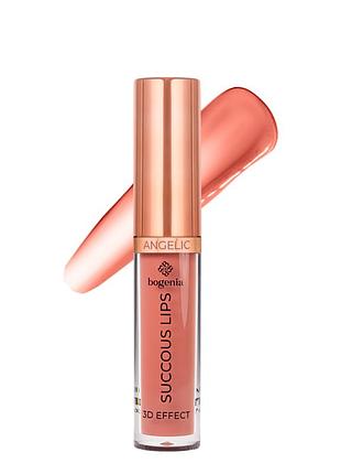 Помада для губ жидкая bogenia angelic 3d effect с витамином e bg711, 003 charisma daily skin care