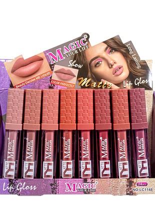 Набір помад для губ матових рідких lip gloss magicyour life 24 штуки lc1148 daily skin care