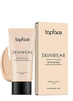 Тональный крем матирующий topface skinwear spf15 pt468 no 01 daily skin care