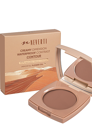 Контуринг для лица кремовый neverti creamy dimension waterproof contrast contour (np204),002 cool bronze холодный бронзовый daily