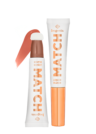 Румяна для лица жидкие bogenia match liquid blush (bg636), 004 терракотовые