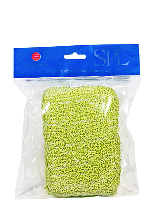 Мочалка для душа массажная двухсторонняя прямоугольная spl soft shower sponge daily skin care