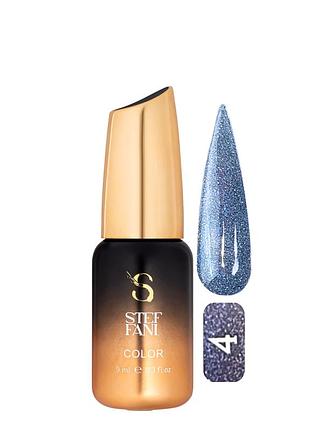 Гель-лак для ногтей с блестками steffani color gel polish starlight 9 мл, 04 синий с шиммером daily skin care