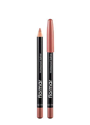Карандаш для губ водостойкий flormar waterpoof lipliner no 201 natural nude нюдовый daily skin care