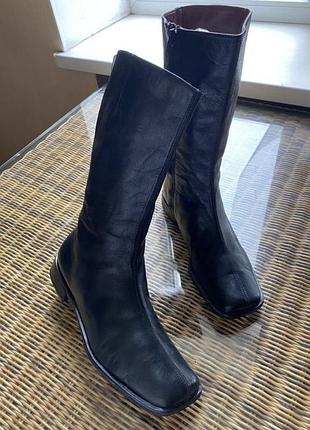 Опис шкіряні чоботи на підборах navyboot swiss made,оригінал,