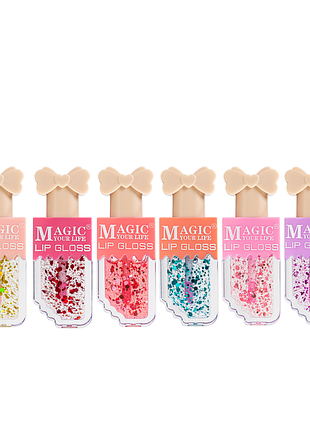 Блеск для губ проявленный magic your life lc315 (6 шт. в ассортименте) daily skin care
