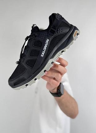 Мужские кроссовки salomon techamphibian 5 black grey