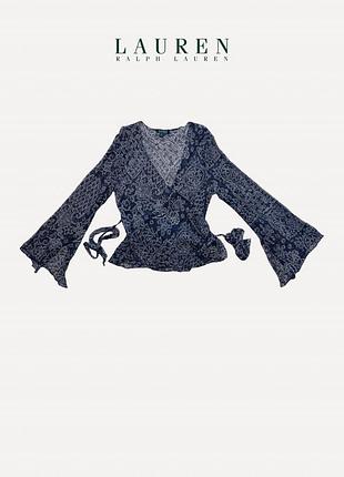 Блуза з натурального шовку ralph lauren, стиль бохо