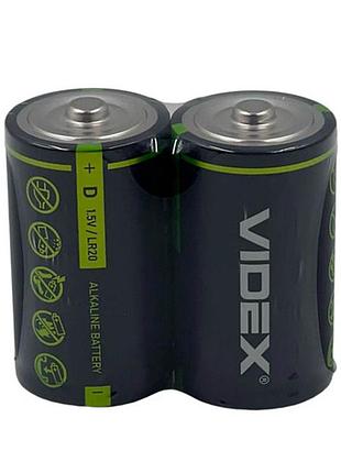 Щелочная батарейка lr20/d 1.5 в videx