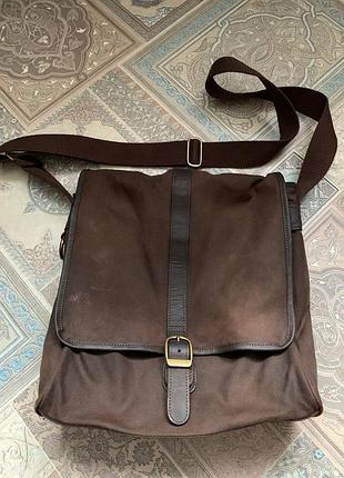 Сумка barbour вощеная хлопковая