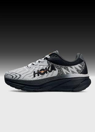 Женские кроссовки hoka challenger art 7 black grey