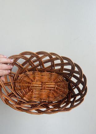 Плетений кошик із ротанга декор дизайн