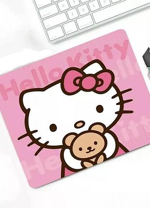 Универсальный коврик для мышки с принтом hello kitty 22х18 см