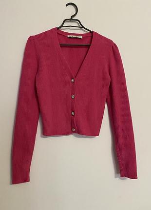 Zara шикарна рожева кофта
