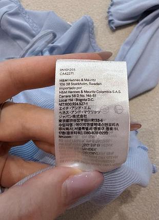 Кофта лонгслів блакитна h&m 7