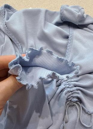 Кофта лонгслів блакитна h&m 8
