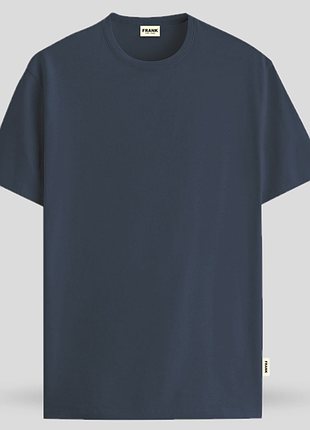 Футболка мужская синяя john frank jftba02 navy m