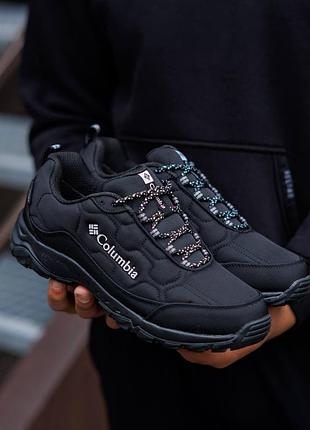 Р.41-50 кроссовки columbia firecamp fleece gore-tex black white cl024