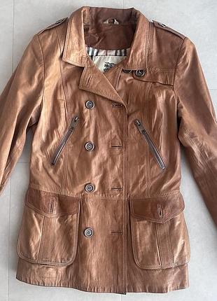 Шкіряна куртка burberry 3
